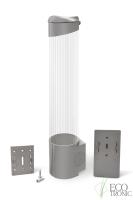 Держатель для стаканов Ecotronic (супер магнит+шурупы) мод.001 серый картинки